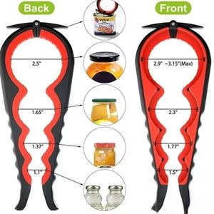 4-in-1 Multi-Function Can Opener - Bottle Cap Twister with Anti-Slip Handle